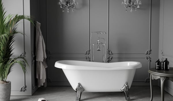 Salle de bain au style rétro
