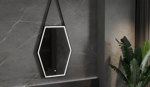 Salle de bains avec accessoires de style bohème