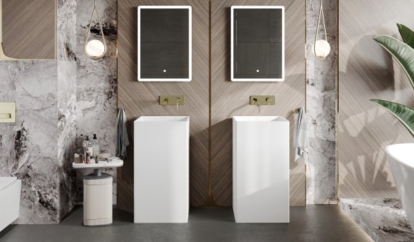 Salle de bain orientale en bois