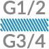 Raccords G 1/2" et G 3/4"