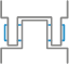 charnières métalliques